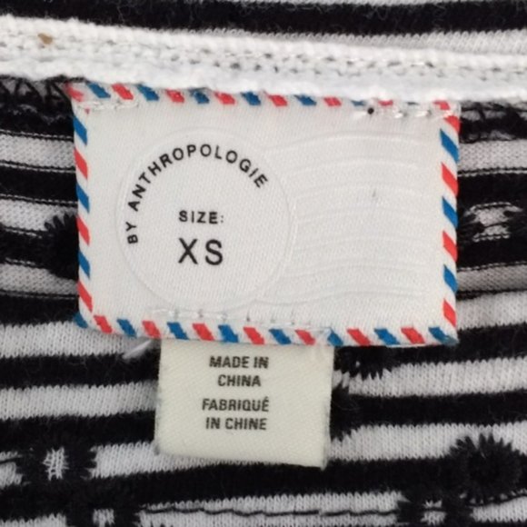 Anthropologie Postmark Bennett Eyelet Striped Top - Picture 7 of 9